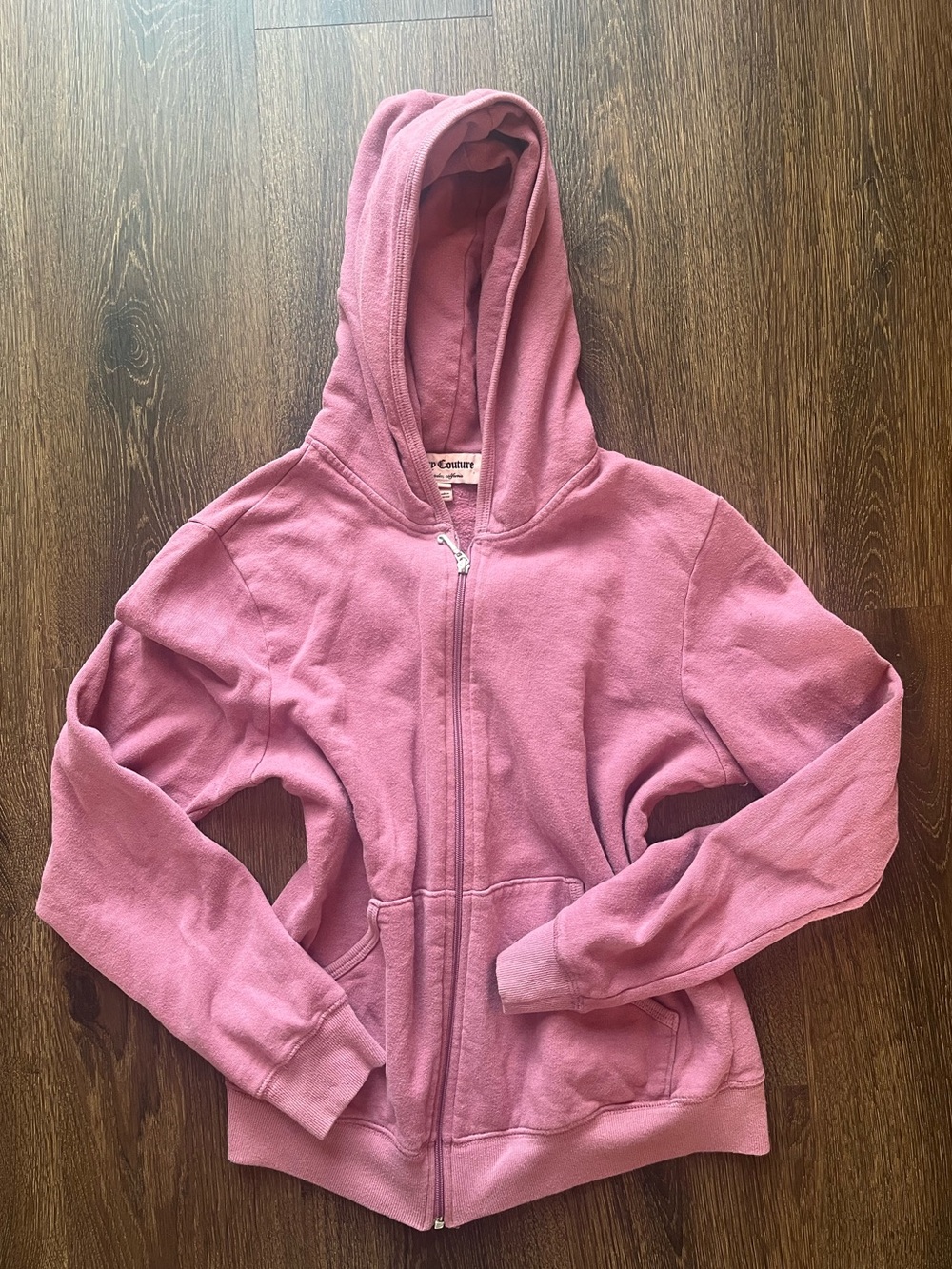 Juicy Couture Mauve Pink Zip Hoodie